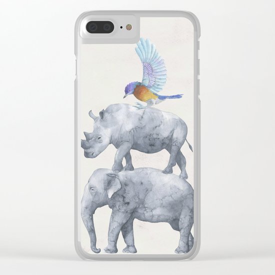 African Wildlife Clear iPhone Case
