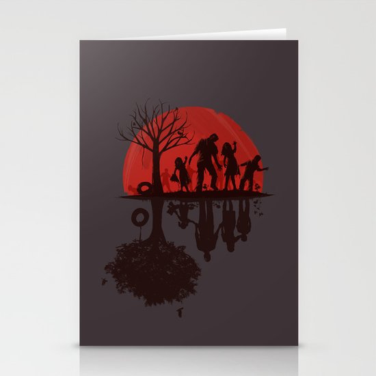 A Family Once (dark version) Stationery Cards