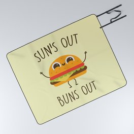Sun's Out, Buns Out, Funny, Cute, Quote Picnic Blanket