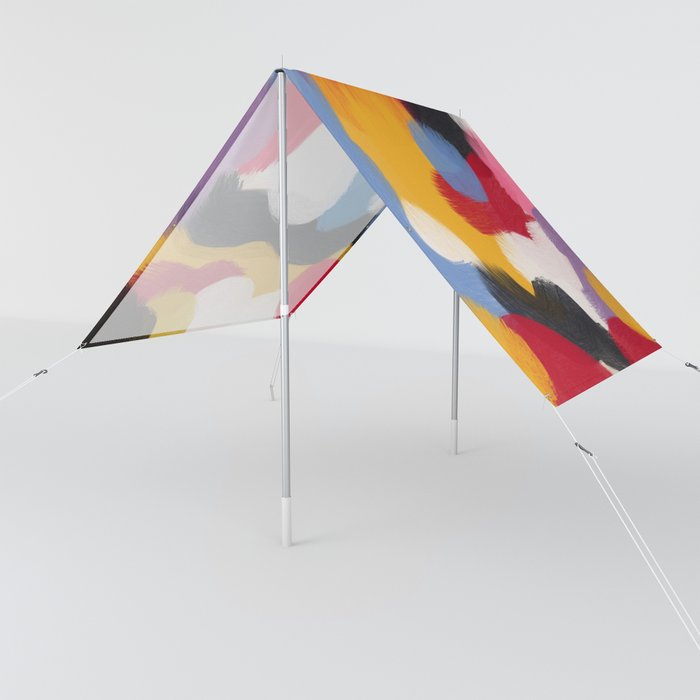 Color pastel abstract bauhaus Sun Shade