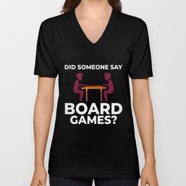 Board Game Tabletop Gamer Family Table Meeple V Neck T Shirt