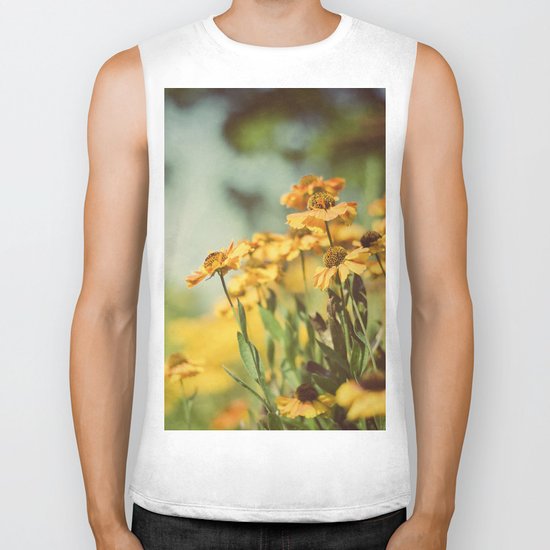 Fall Flowers Biker Tank