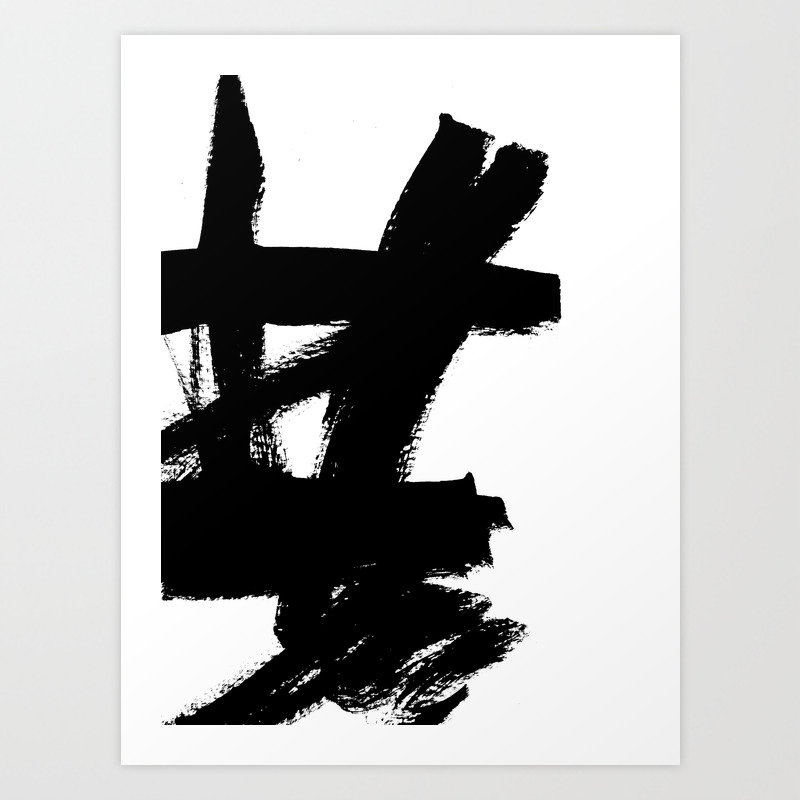 Abstract, Black-white, Painting and Pattern Art Prints ...