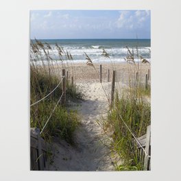 Peaceful Beach Scene Poster