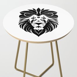 Lion's head symbol graphic art, leo 00001 Side Table