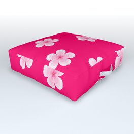 cherry blossom flower pattern sakura Outdoor Floor Cushion | Colorful, Flower, Pattern, Cherry, Sakura, Cherryflower, Blossom, Aesthetic, Cherryblossom, Graphicdesign 