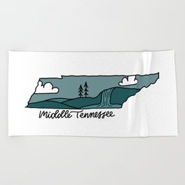 Middle Tennessee Beach Towel