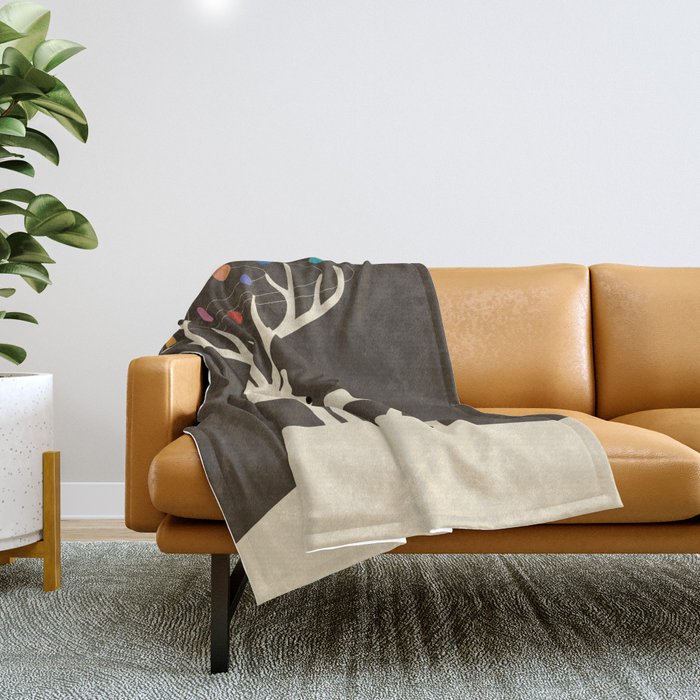 My Deer Universe Throw Blanket