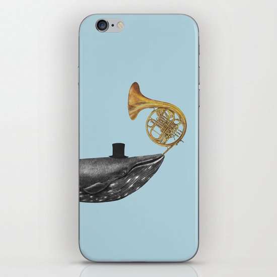 Whale Song - colour option iPhone Skin