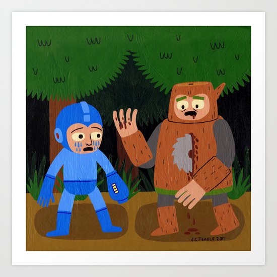 The Death of Woodman Art Print