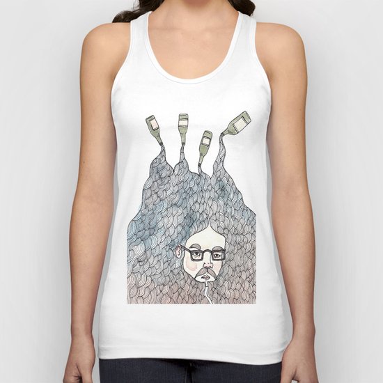 Bottle Beard Unisex Tank Top