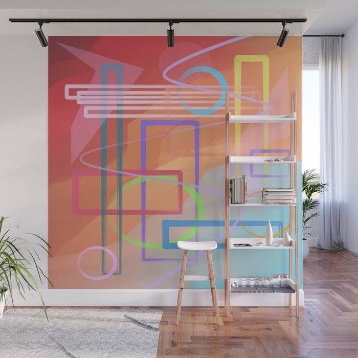 Abstract Stroke of Life (D162) Wall Mural