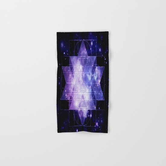 galaxy sacred Geometry Hand & Bath Towel