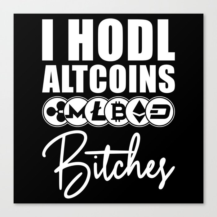 Altcoins Gangster Cryptocurrency Coin Gift Canvas Print