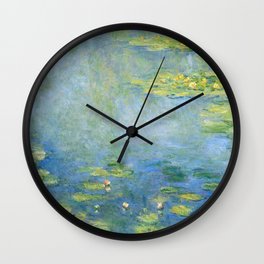 Water Lilies 1906 by Claude Monet Wall Clock