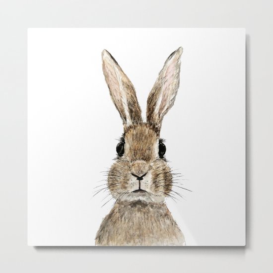 cute innocent rabbit Metal Print