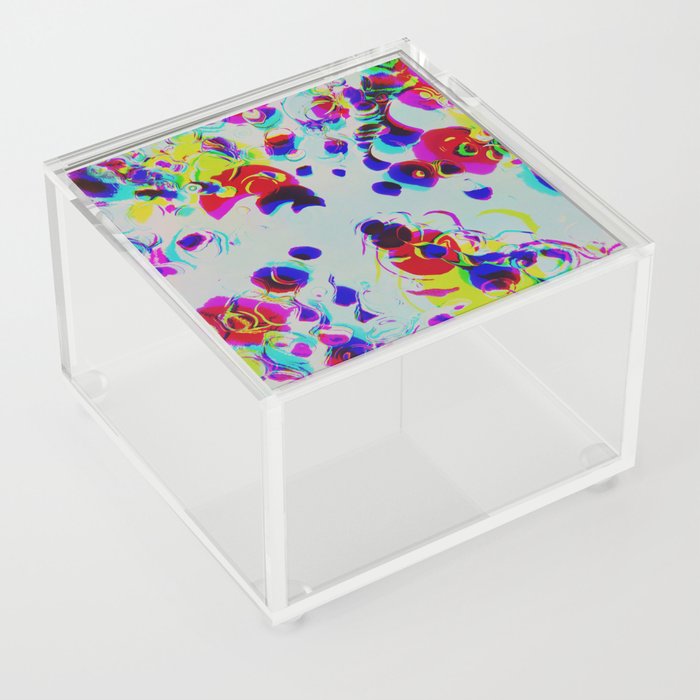 Digital motion glitch pattern Acrylic Box