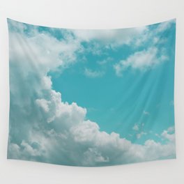 Bouncy Clouds Over Galveston Texas Wall Tapestry
