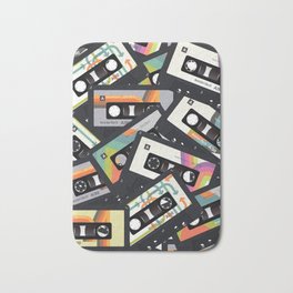 Retro Vintage Cassette Tapes Bath Mat