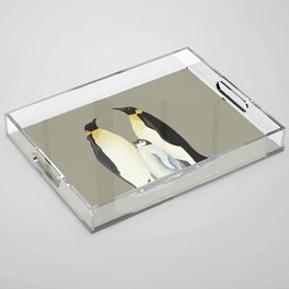 Penguin family Acrylic Tray