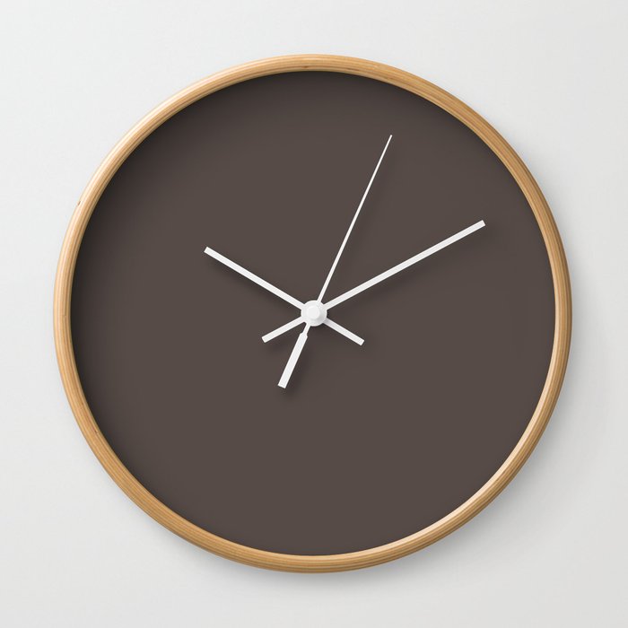 Molasses Brown Wall Clock