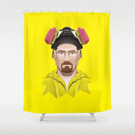 Breaking Bad - Walter White in Lab Gear Shower Curtain