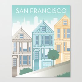 San Francisco: Painted Ladies Canvas Print