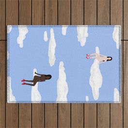 All Strippers Go To Heaven Outdoor Rug