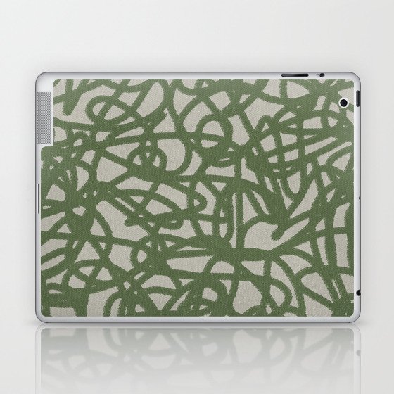 RANDOM SKETCHES GREEN Laptop & iPad Skin