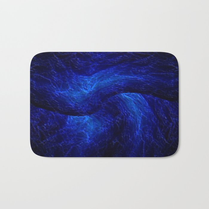 Blue Vortex  Bath Mat