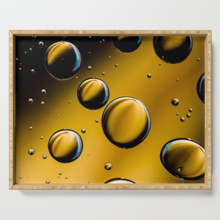 Yellow Bubbles Serving Tray