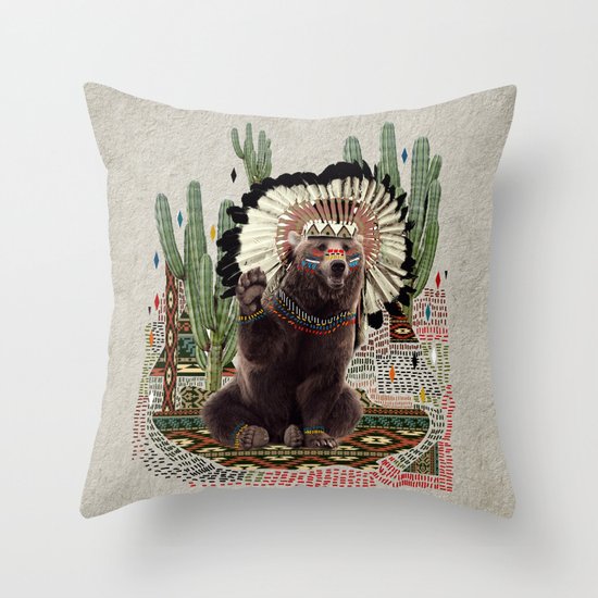 AHANU Throw Pillow