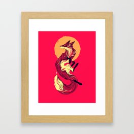 Sun Fox Framed Art Print