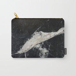 Black Marble Glam #2 #marble #texture #decor #art #society6 Carry-All Pouch