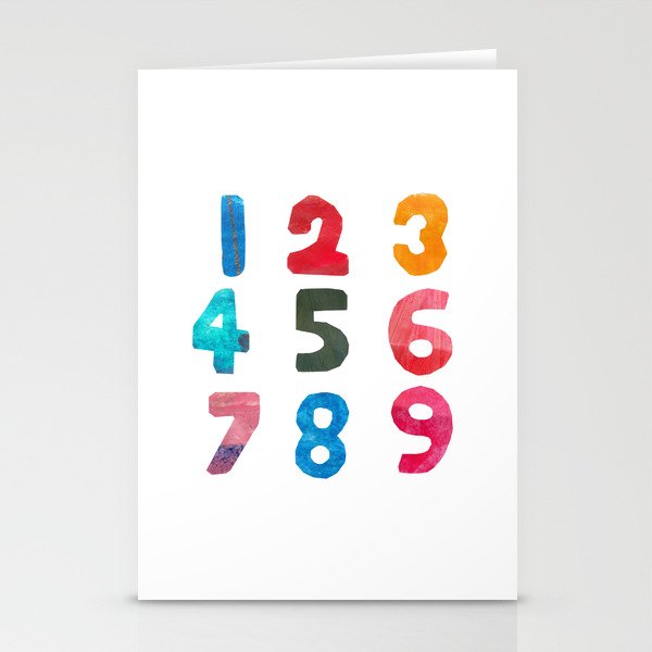 Counting 123 Stationery Cards