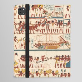 Hieroglyphics Egyptian Pattern iPad Folio Case