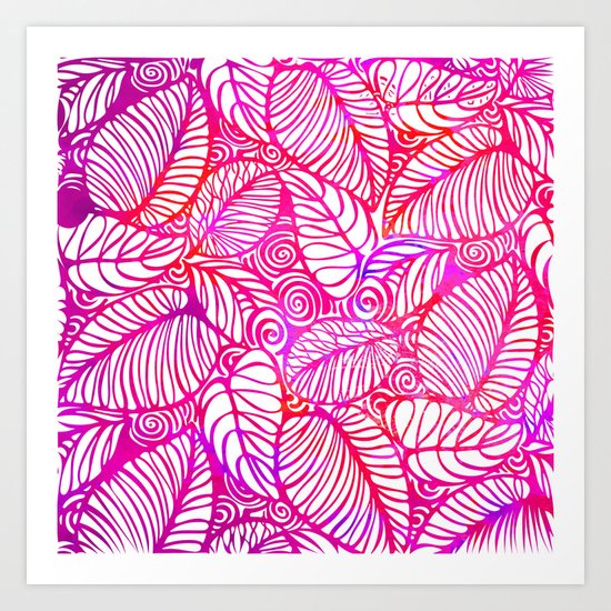 Leaves Art Print