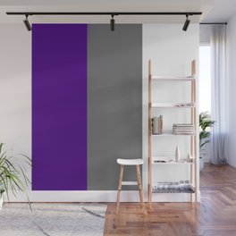 Team Color 7...purple gray white Wall Mural