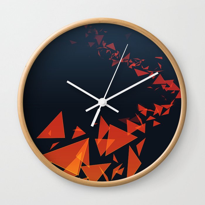 Submerged in Autumn Wall Clock