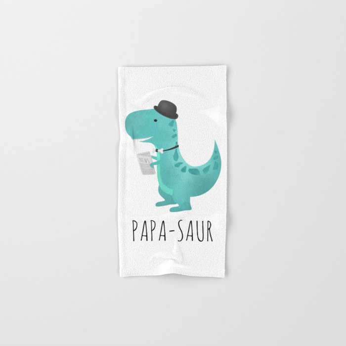 Papa-saur Hand & Bath Towel