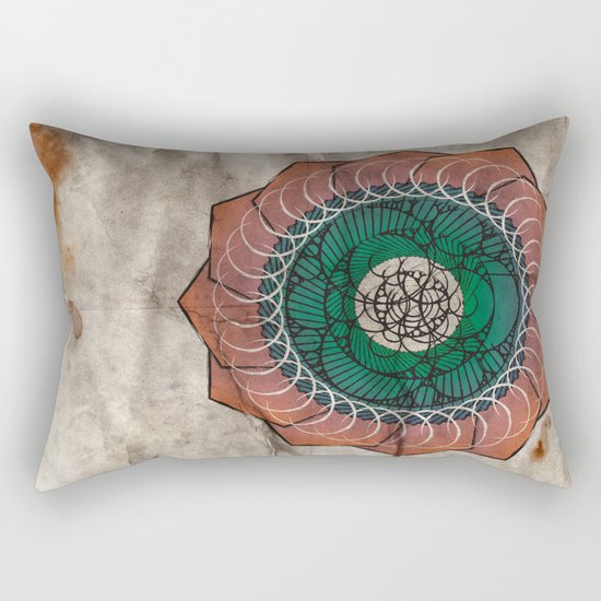 Spirography Rectangular Pillow