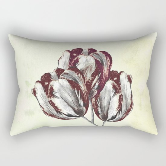 The vivid tulips eat my oxygen. Rectangular Pillow