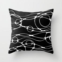 Abstract Bubbles & Suds Throw Pillow