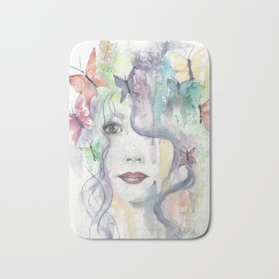 Floral Bohemian Bath Mat