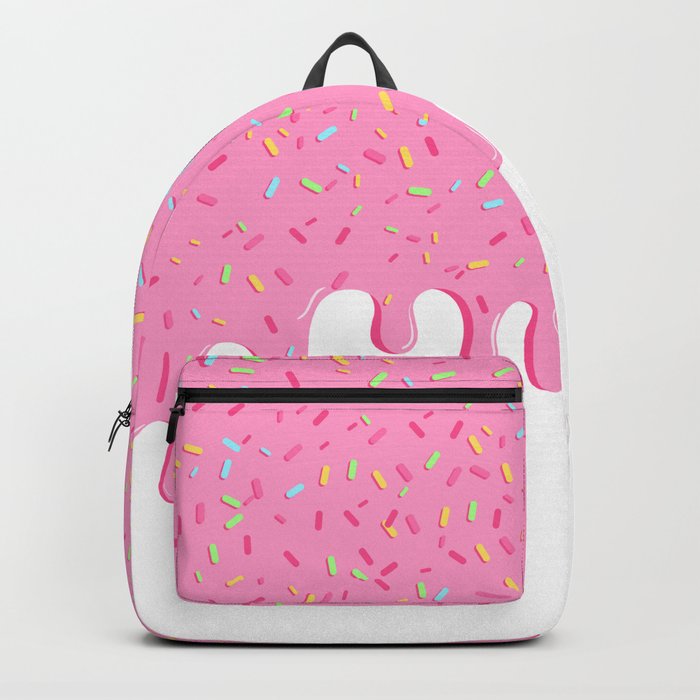 Pink sales donut backpack