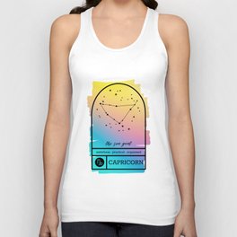 Capricorn Zodiac | Bold Gradient Unisex Tank Top