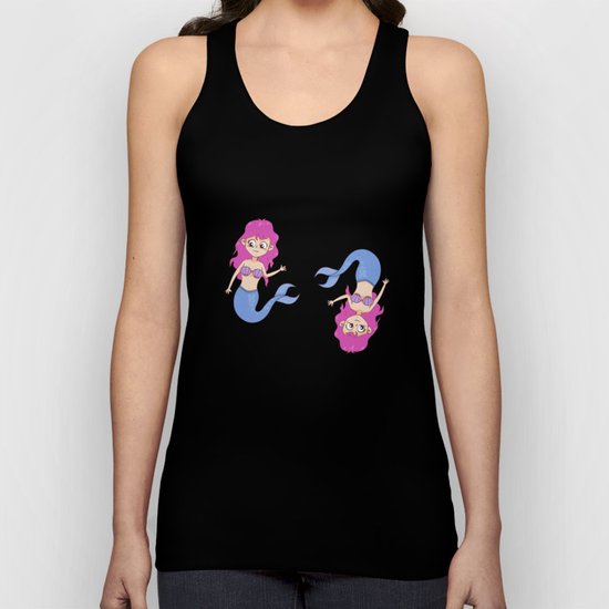mermaids pattern Unisex Tank Top