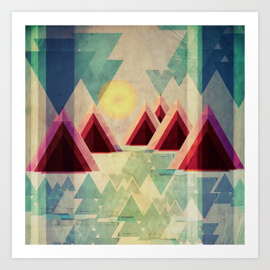 Mountain Lake Art Print