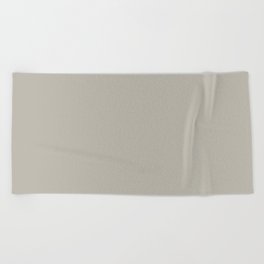 Dark Grey Taupe Solid Color Pairs Benjamin Moore Thunder Gray AF-685 All One Shade Hue Colour Beach Towel