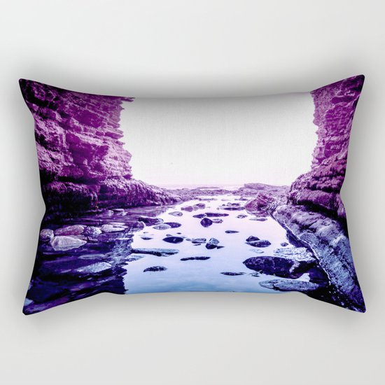 Purple Blue Lagoon Rectangular Pillow